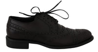 Thumbnail for Elegant Bordeaux Wingtip Derby Dress Shoes