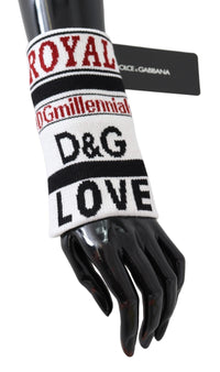 Thumbnail for Multicolor Wool Knit D&G Love Wristband Wrap