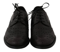 Thumbnail for Elegant Bordeaux Wingtip Derby Dress Shoes