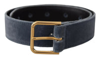 Thumbnail for Elegant Navy Velvet Designer Belt