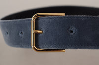 Thumbnail for Elegant Navy Velvet Designer Belt