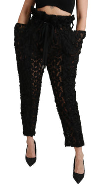 Thumbnail for Chic Tapered High Waist Lace Pants