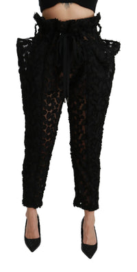 Thumbnail for Chic Tapered High Waist Lace Pants