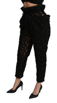 Thumbnail for Chic Tapered High Waist Lace Pants