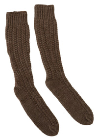 Thumbnail for Chic Over-Calf Wool Blend Knit Socks