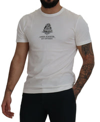 Thumbnail for White Logo Cotton Amor Magister T-shirt