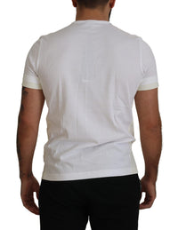 Thumbnail for Elegant White Cotton Tee with DG Chest Pocket