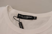 Thumbnail for Elegant White Cotton Tee with DG Chest Pocket