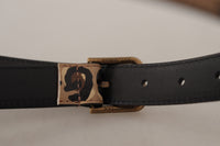 Thumbnail for Elegant Leather Engraved Buckle Belt