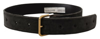 Thumbnail for Elegant Velvet Belt with Engraved Buckle