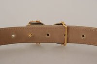 Thumbnail for Chic Gold and Pink Leather Belt