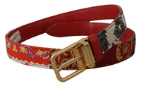 Thumbnail for Chic Multicolor Leather Belt with Engraved Buckle