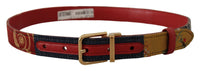 Thumbnail for Chic Multicolor Leather Belt with Engraved Buckle