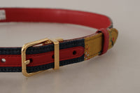 Thumbnail for Chic Multicolor Leather Belt with Engraved Buckle