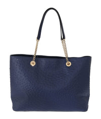 Thumbnail for Elegant Ostrich Leather Handbag in Blue