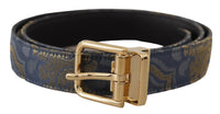 Thumbnail for Elegant Navy Blue Leather Belt