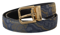 Thumbnail for Elegant Navy Blue Leather Belt