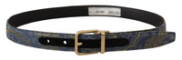 Thumbnail for Elegant Navy Blue Leather Belt