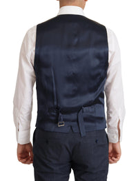 Thumbnail for Elegant Dark Blue Cotton Three Piece Martini Suit