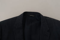 Thumbnail for Elegant Dark Blue Cotton Three Piece Martini Suit