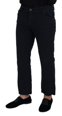 Thumbnail for Elegant Black Cotton Designer Jeans