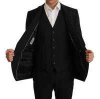 Thumbnail for Elegant Black Martini Blazer and Vest Ensemble