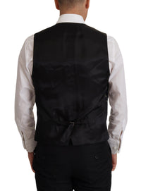 Thumbnail for Elegant Black Martini Blazer and Vest Ensemble