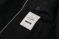Thumbnail for Elegant Black Martini Blazer and Vest Ensemble