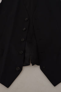 Thumbnail for Elegant Black Martini Blazer and Vest Ensemble