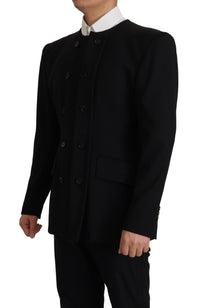 Thumbnail for Elegant Slim Fit Double Breasted Wool Blazer