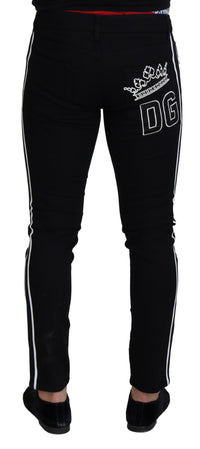 Thumbnail for Elegant Black Slim Fit Denim Pants