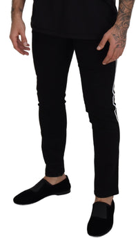 Thumbnail for Elegant Black Slim Fit Denim Pants