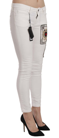 Thumbnail for Queen Of Hearts Embellished Skinny Pants