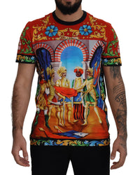 Thumbnail for Multicolor Majolica Print Crewneck Tee