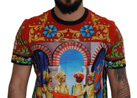 Thumbnail for Multicolor Majolica Print Crewneck Tee