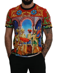 Thumbnail for Multicolor Majolica Print Crewneck Tee