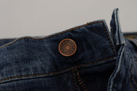 Thumbnail for Elegant Slim-Fit Denim Pants in Blue Washed