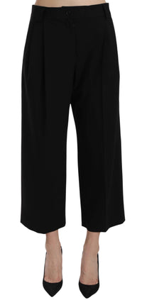 Thumbnail for Elegant Black Cotton Trousers