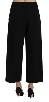 Thumbnail for Elegant Black Cotton Trousers