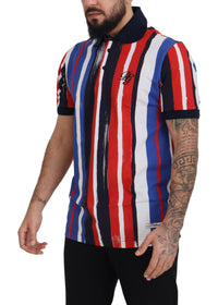 Thumbnail for Multicolor Cotton Polo Top T-shirt