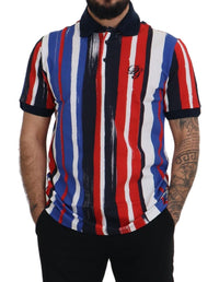 Thumbnail for Multicolor Cotton Polo Top T-shirt