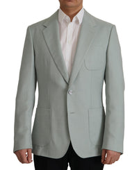 Thumbnail for Light Green Cashmere Silk Blazer