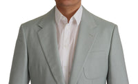 Thumbnail for Light Green Cashmere Silk Blazer