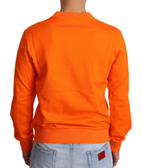 Thumbnail for Regal Crewneck Cotton Sweater in Orange