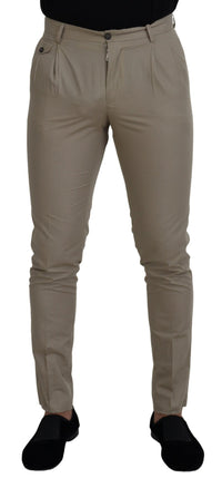 Thumbnail for Stunning Beige Italian Cotton Trousers