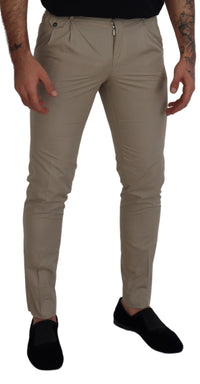 Thumbnail for Stunning Beige Italian Cotton Trousers