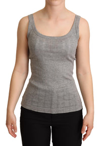 Thumbnail for Elegant Sleeveless Gray Tank Top
