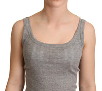 Thumbnail for Elegant Sleeveless Gray Tank Top