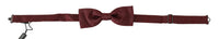 Thumbnail for Elegant Maroon Silk Bow Tie