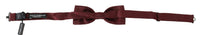 Thumbnail for Elegant Maroon Silk Bow Tie